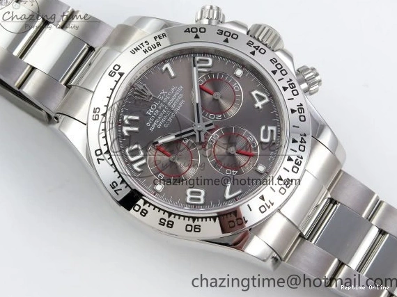 0209 Daytona 116509 QF 1:1 Best Edition Gray Numeral Dial on SS Bracelet SH4130 V3 (Gain Weight) MoistureWicking 1618